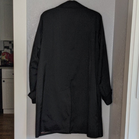 Kenneth Cole black fully lined rain coat jacket - Picture 2 of 16